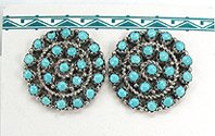 Native American Zuni turquoise earrings