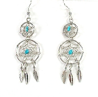 Navajo dreamcatcher earrings