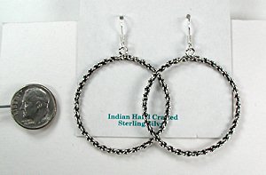 Zuni Catherdral Turquoise and Sterling Silver Earrings