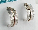 Navajo Sterling Silver feather Earrings