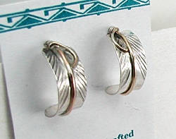 Zuni Catherdral Turquoise and Sterling Silver Earrings