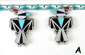 Handmade sterling,silver  Turquoise Needlepoint post earrings.