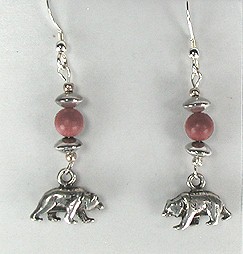 Santo Domingo turquoise heishi earrings