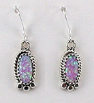 Navajo Opal and Sterling Silver wire Earrings