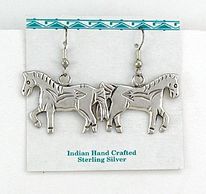 Native American Navajo sterling silver Turquoise earrings