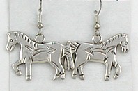 Sterling Silver horse earrings