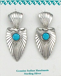 Native American Navajo sterling silver earrings