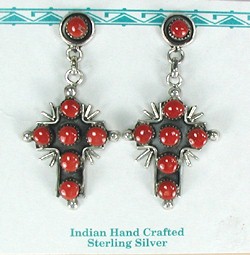 Native American Navajo sterling silver earrings
