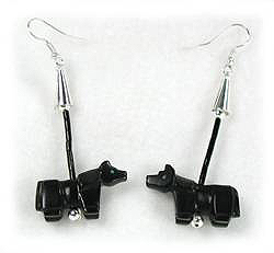 Navajo Heishi Fetish earrings by Hector Goodluck