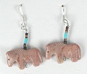 Navajo Bird fetish earrings