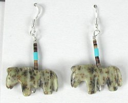 Navajo horse earrings