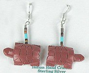 Navajo Bird fetish earrings