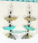 Native American Navajo animal fetish earrings