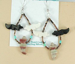 Navajo animal fetish earrings