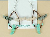 Navajo animal fetish earrings