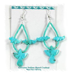 Navajo animal fetish earrings