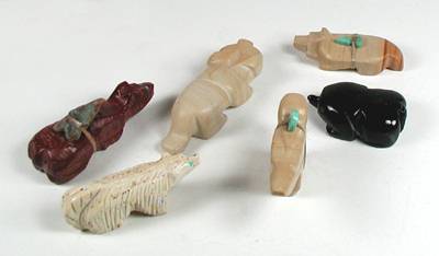 Hand made Native American Indian Six Directions Fetish Set