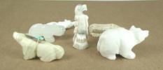 Authentic Native American Fetish Carving Six Directions Set