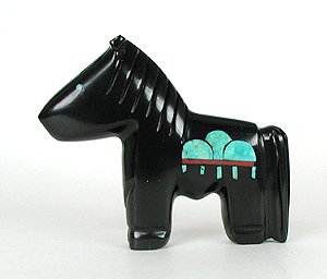 Hand made Native American Indian Zuni Horse Fetish