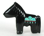 Authentic Native American Indian  horse carving totem