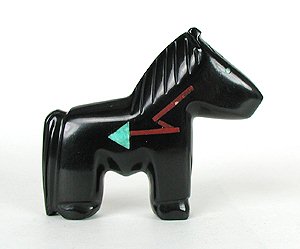 Hand made Native American Indian Zuni Horse Fetish