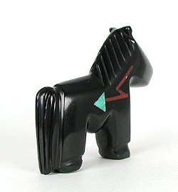 Hand made Native American Indian Zuni Horse Fetish