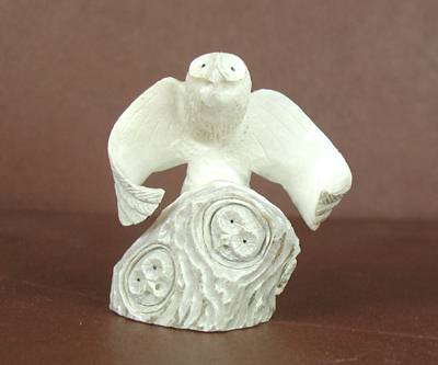 Hand made Native American Indian owl Fetish