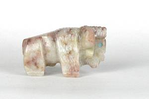 Hand made Native American Indian Buffalo Fetish