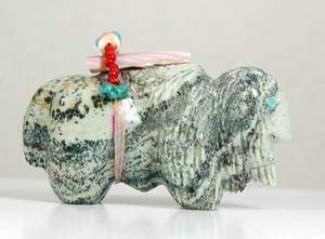 Hand made Native American Indian Buffalo Fetish