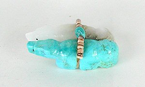 Hand made Native American Indian Wolf Fetish