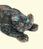 Hand made Native American Indian Wolf fetish carving