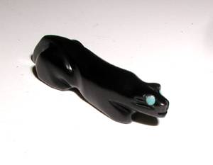 Hand made Native American Indian Panther Fetish