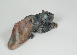 Hand made Native American Indian Mountain Lion Fetish