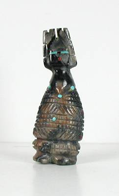 Hand made Native American Indian Corn Maiden Fetish Carving