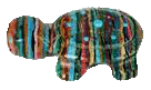 rainbow calsilica turtle carving