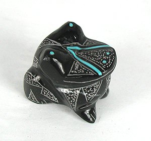 Hand made Native American Indian Frog Fetish