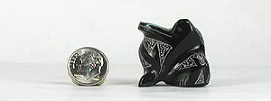Hand made Native American Indian Frog Fetish