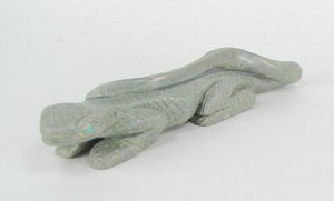 Native American Indian lizard fetish carving