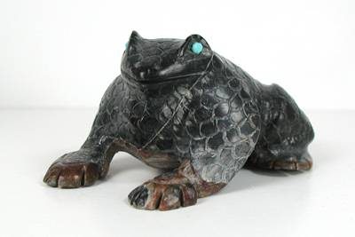 Hand made Native American Indian Frog Fetish