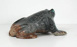 Hand made Native American Indian Frog Fetish