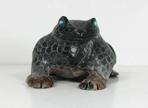 Hand made Native American Indian Frog Fetish