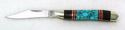 Navajo-style inlay pocket knife