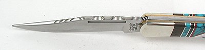 Navajo inlay pocket knife
