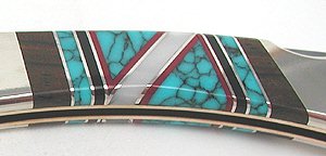 Navajo inlay pocket knife
