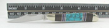 Navajo-style inlay pocket knife