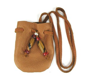 Native American Indian Buckskin Medicine Bag