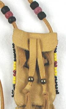 Native American Indian Buckskin Medicine Bag