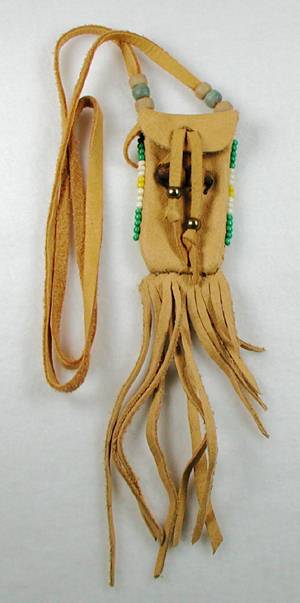 Native American Indian Buckskin Medicine Bag
