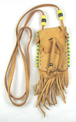 Native American Indian Buckskin Medicine Bag