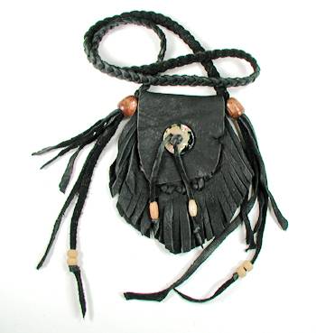 Native American Indian Buckskin Medicine Bag
